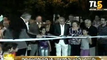 Más pavimento para los vecinos de Capital