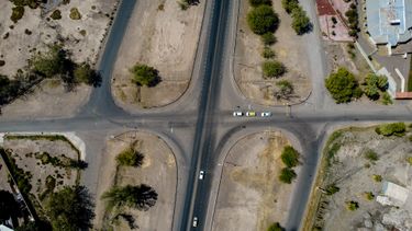 Desde el cielo, así se ve la zona de la muerte que dentro de poco albergará una salvadora rotonda gigante