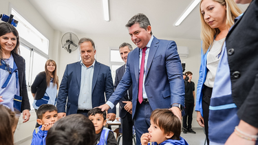Marcelo Orrego inauguró dos edificios escolares en Pocito