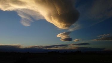 La imagen del atardecer sanjuanino que es viral en las redes sociales