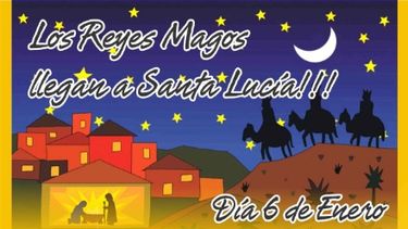 Los Reyes Magos llegan a Santa Lucía