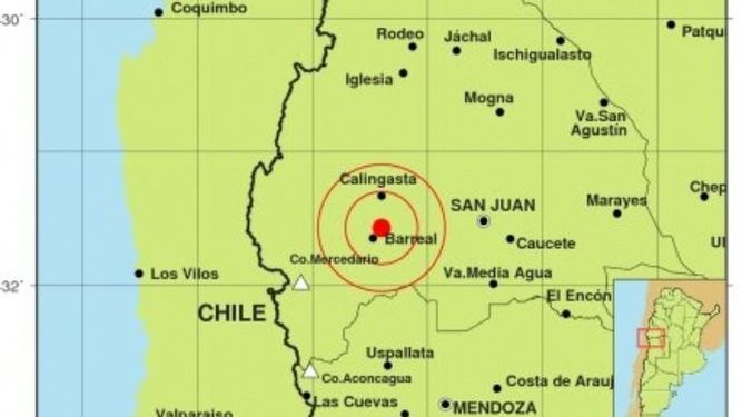 Un intenso sismo de 4.3 sacudió la noche sanjuanina