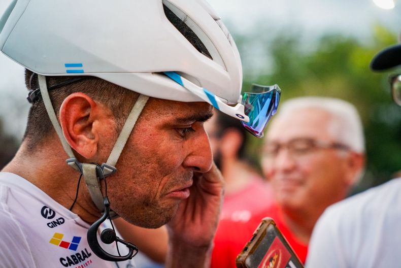 La emoción de Alejandro Durán. La emoción de Alejandro Durán.