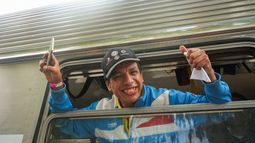 Emoción a flor de piel, así se vivió la llegada del Tren Solidario a San Juan