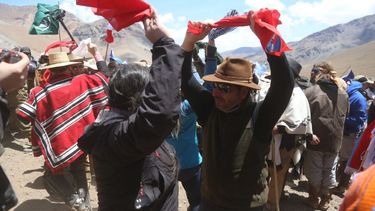 Expedicionarios homenajearon a los libertadores en el límite con Chile
