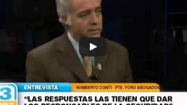 El presidente del Foro de Abogados relacionó el homicidio de Sirera con la inseguridad