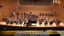 La Orquesta Sinfónica homenajeó a Julián Linares