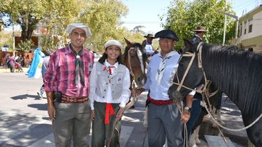 Con 11 años hace su primera Cabalgata a la Difunta junto a su padre y abuelo