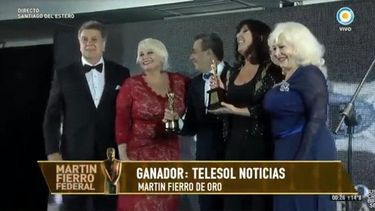 Así agradecieron Marcela Podda y Gustavo Toledano el mayor premio de la Televisión Federal