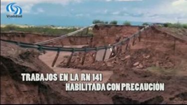 Ya está habilitada la Ruta 141, con precaución