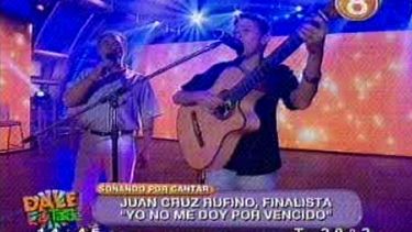 Juan Cruz Rufino alegró Dale la tarde con su voz y su baile