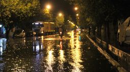 Pocito abatido por las lluvias y el granizo