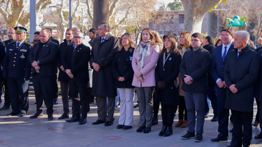 Laprida y Santa María de Oro fueron homenajeados en la previa al Día de la Independencia