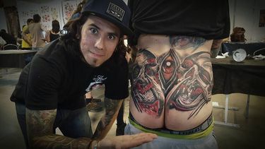 Un sanjuanino ganó en Neuquén con un tatuaje muy particular