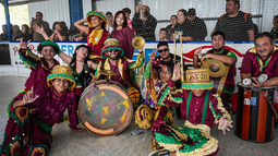 Los Fanáticos del Ritmo se presentaron el viernes pasado en el Concepción Patín Club.