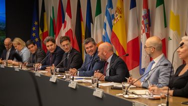 Inédito: Orrego presentó el potencial productivo de San Juan ante diplomáticos de la Unión Europea