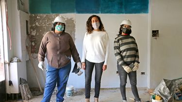 Obreras con orgullo y voluntad de progresar cada vez más en la construcción sanjuanina