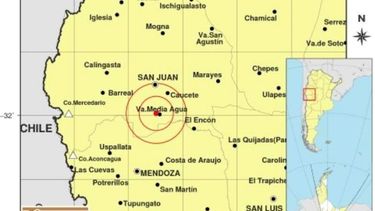 Temblor en la siesta sanjuanina: ¿te despertó?