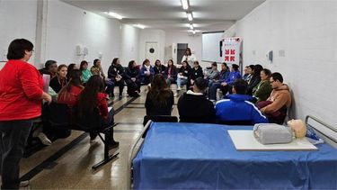 Profesionales del Hospital Rawson se capacitaron en RCP Básico