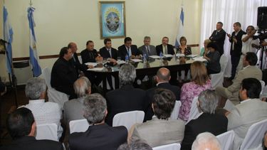 Aballay se refirió a las consecuencias de las lluvias en su mensaje anual