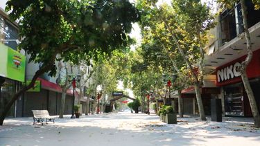 Poco tránsito y las calles vacías, la postal del arranque del año