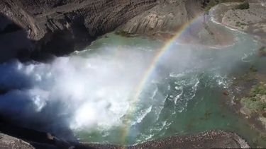 El video de los tres diques llenos sobre el río San Juan que es furor en las redes