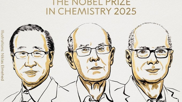 El premio Nobel de Química 2025 fue otorgado a los “arquitectos de las moléculas”: Susumu Kitagawa, Richard Robson y Omar M. Yaghi &nbsp;