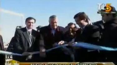 Dejaron inaugurado el nuevo acueducto de Sarmiento