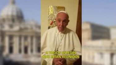 El video del Papa Francisco que hizo emocionar a los peregrinos en San Juan