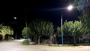 En 9 de Julio inauguraron más de 80 luminarias LED en La Majadita