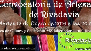 Convocatoria de artesanos de Rivadavia