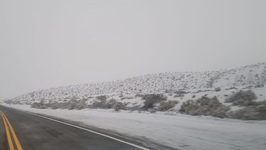 Santa Rosa llegó a Calingasta: impactante nevada en la Quebrada de las Burras