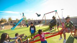 Sarmiento de fiesta: cumpleaños departamental e inauguración de obras