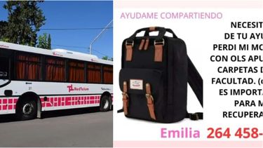 Una sanjuanina perdió los apuntes de la facultad y los busca desesperadamente