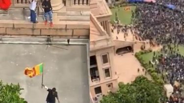 Grandes protestas en Colombo