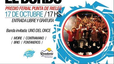El Bordo rockeará la tarde de Rivadavia