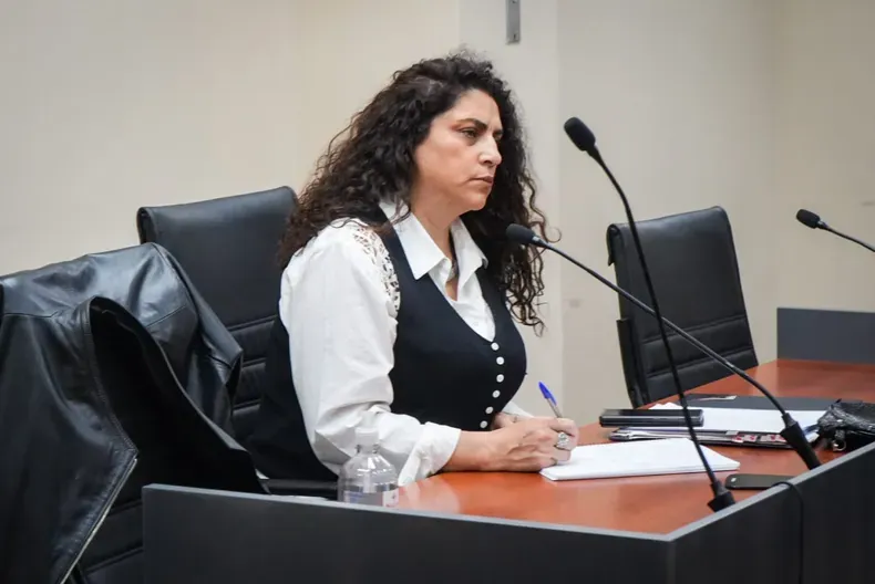 Jueza de garantías Gloria Chicón. Jueza de garantías Gloria Chicón.