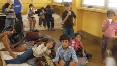 Santa Lucía evacuó muchos chicos en la Escuela Necochea