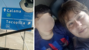 Fátima y su hijo recibieron ayuda y regresan a San Juan.