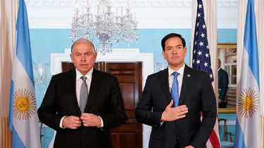 El canciller Gerardo Wrthein y el Secretario de Estado, Marco Rubio