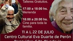 En vacaciones, talleres en el Hogar Eva Duarte de Perón