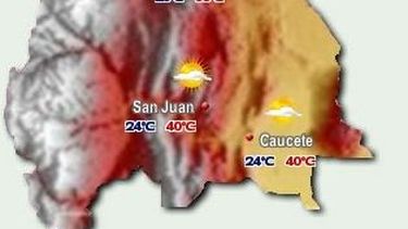 Arde San Juan: hoy la temperatura podría alcanzar los 40º