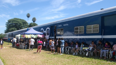 El tren de salud y servicios del Ministerio de Capital Humano de la Nación llega a San Juan.