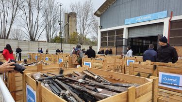 San Juan envió casi 3.000 armas a ser destruidas en un operativo nacional