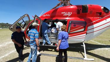 Un niño vallisto tuvo que ser trasladado de urgencia al Hospital Rawson