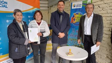 La Caja de Acción Social y Telekino le donaron una tonelada de alimentos a Cáritas San Juan