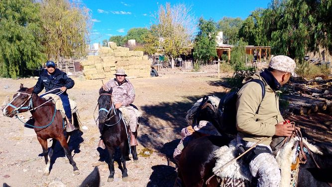 El rastrillaje. Foto: Gentileza Radio Mantantial.&nbsp;