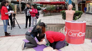 Con profesionales, los sanjuaninos aprendieron a hacer RCP