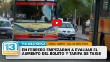 En febrero analizarán el aumento del boleto y de la tarifa de taxis