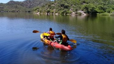 El furor por el kayak llegó a Valle Fértil